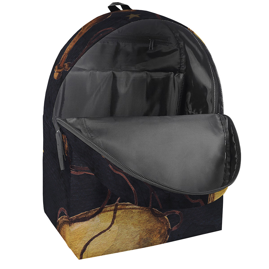 Watercolor Libra Zodiac Sign Print Backpack