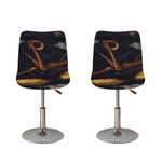 Watercolor Libra Zodiac Sign Print Bar Stool Covers