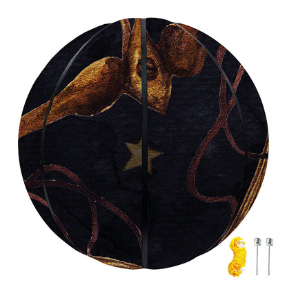 Watercolor Libra Zodiac Sign Print Basketball