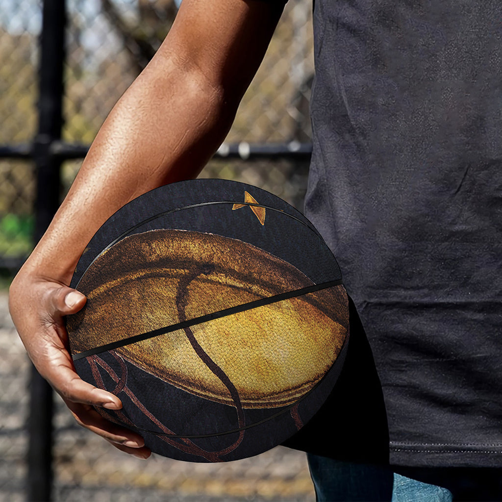 Watercolor Libra Zodiac Sign Print Basketball