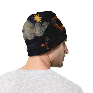 Watercolor Libra Zodiac Sign Print Beanie