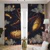 Watercolor Libra Zodiac Sign Print Blackout Pencil Pleat Curtains