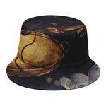 Watercolor Libra Zodiac Sign Print Bucket Hat