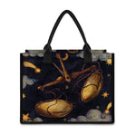 Watercolor Libra Zodiac Sign Print Canvas Tote Bag