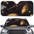 Watercolor Libra Zodiac Sign Print Car Windshield Sun Shade
