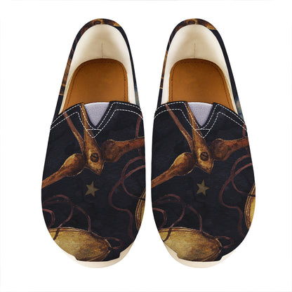 Watercolor Libra Zodiac Sign Print Casual Shoes