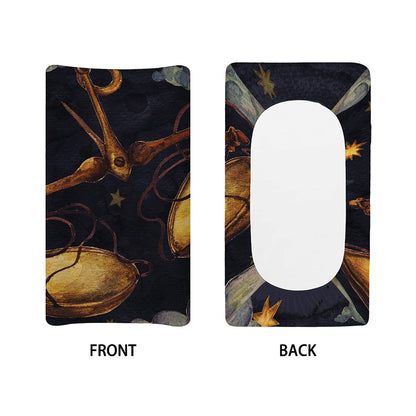 Watercolor Libra Zodiac Sign Print Changing Pad Cover