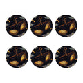 Watercolor Libra Zodiac Sign Print Coaster Set