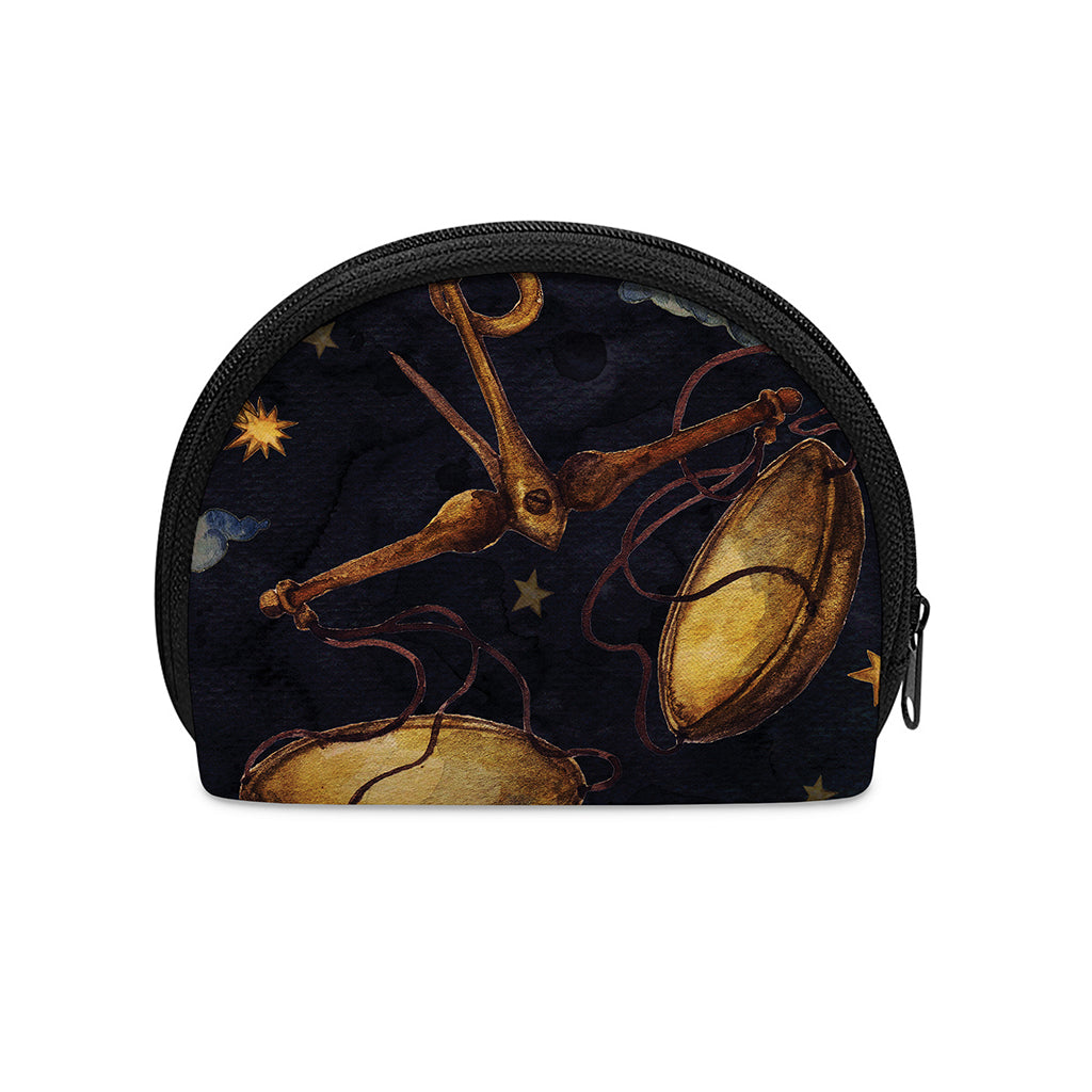 Watercolor Libra Zodiac Sign Print Coin Purse