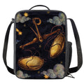 Watercolor Libra Zodiac Sign Print Crossbody Lunch Bag