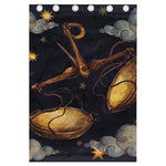 Watercolor Libra Zodiac Sign Print Curtain