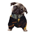 Watercolor Libra Zodiac Sign Print Dog Zip Up Jacket