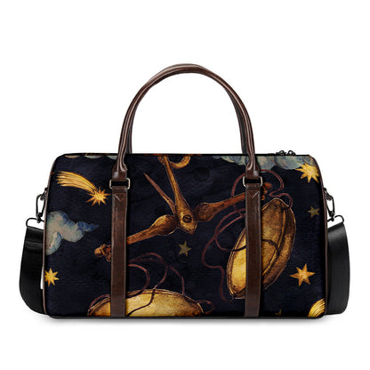 Watercolor Libra Zodiac Sign Print Duffle Bag