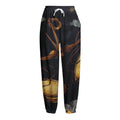 Watercolor Libra Zodiac Sign Print Fleece Lined Knit Pants