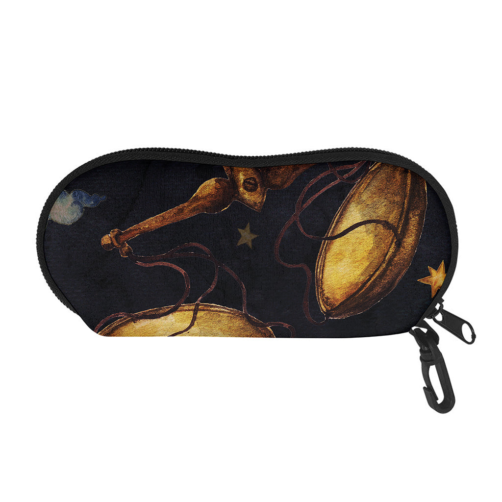 Watercolor Libra Zodiac Sign Print Glasses Case