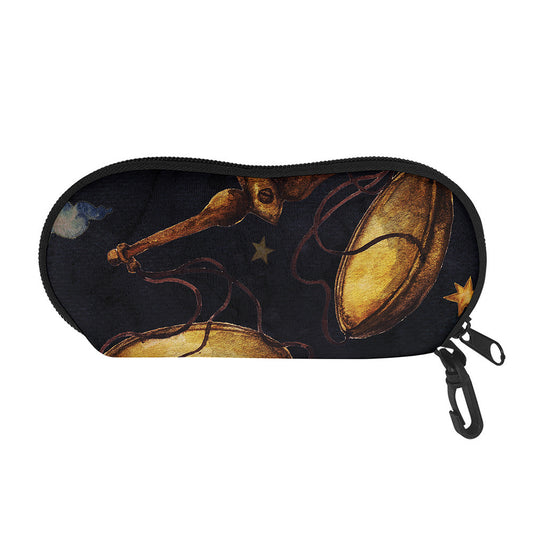 Watercolor Libra Zodiac Sign Print Glasses Case