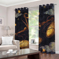 Watercolor Libra Zodiac Sign Print Grommet Curtains