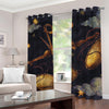 Watercolor Libra Zodiac Sign Print Grommet Curtains