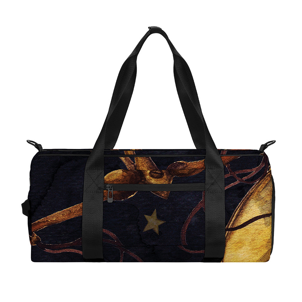 Watercolor Libra Zodiac Sign Print Gym Bag