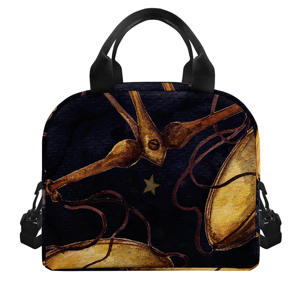 Watercolor Libra Zodiac Sign Print Insulated Lunch Bag