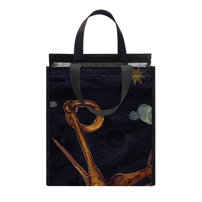 Watercolor Libra Zodiac Sign Print Insulated Lunch Tote