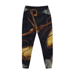 Watercolor Libra Zodiac Sign Print Jogger Pants