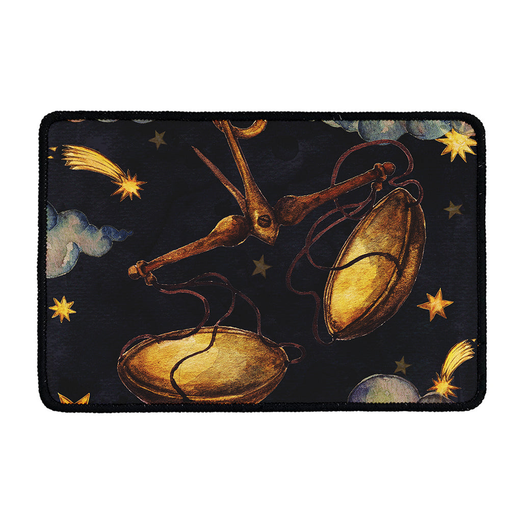 Watercolor Libra Zodiac Sign Print Kitchen Mat