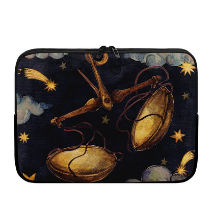 Watercolor Libra Zodiac Sign Print Laptop Sleeve