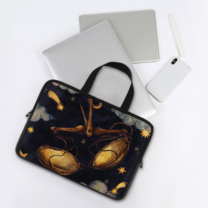 Watercolor Libra Zodiac Sign Print Laptop Sleeve With Handle