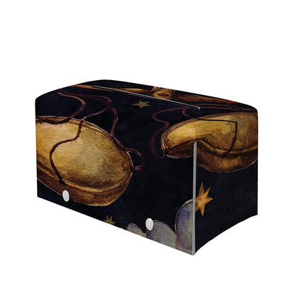 Watercolor Libra Zodiac Sign Print Leather Tissue Box Cover
