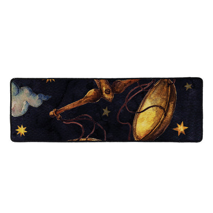 Watercolor Libra Zodiac Sign Print Long Kitchen Mat