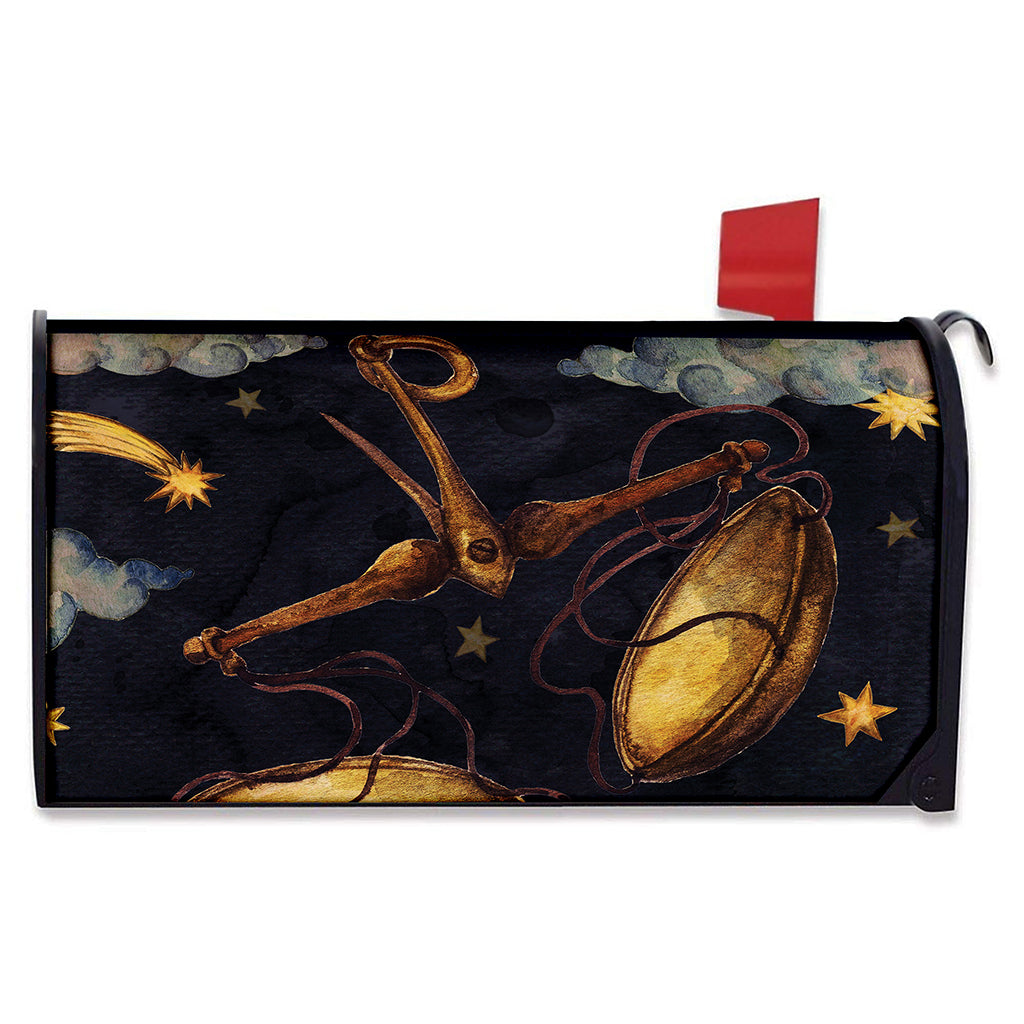 Watercolor Libra Zodiac Sign Print Mailbox Cover