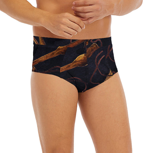 Watercolor Libra Zodiac Sign Print Men's Briefs