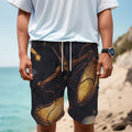 Watercolor Libra Zodiac Sign Print Men's Cargo Shorts