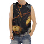 Watercolor Libra Zodiac Sign Print Men's Fitness Tank Top