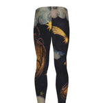 Watercolor Libra Zodiac Sign Print Men's leggings