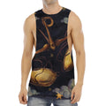 Watercolor Libra Zodiac Sign Print Men's Muscle Tank Top
