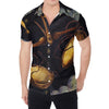 Watercolor Libra Zodiac Sign Print Men's Shirt