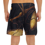 Watercolor Libra Zodiac Sign Print Men's Split Running Shorts