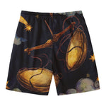 Watercolor Libra Zodiac Sign Print Men's Swim Trunks