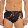 Watercolor Libra Zodiac Sign Print Men's Triangle Swim Briefs