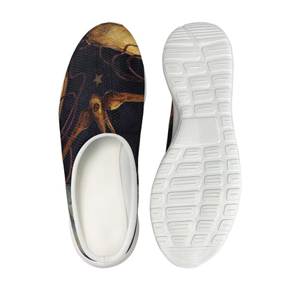 Watercolor Libra Zodiac Sign Print Mesh Casual Shoes
