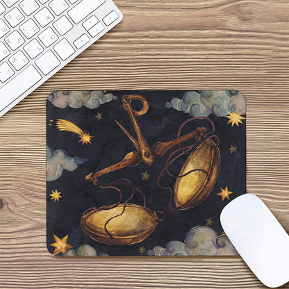 Watercolor Libra Zodiac Sign Print Mouse Pad