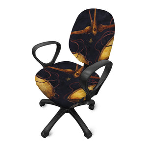 Watercolor Libra Zodiac Sign Print Office Chair Cover