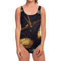 Watercolor Libra Zodiac Sign Print One Piece Swimsuit