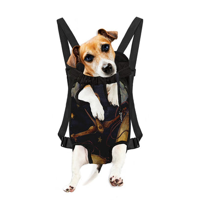 Watercolor Libra Zodiac Sign Print Pet Carrier Backpack