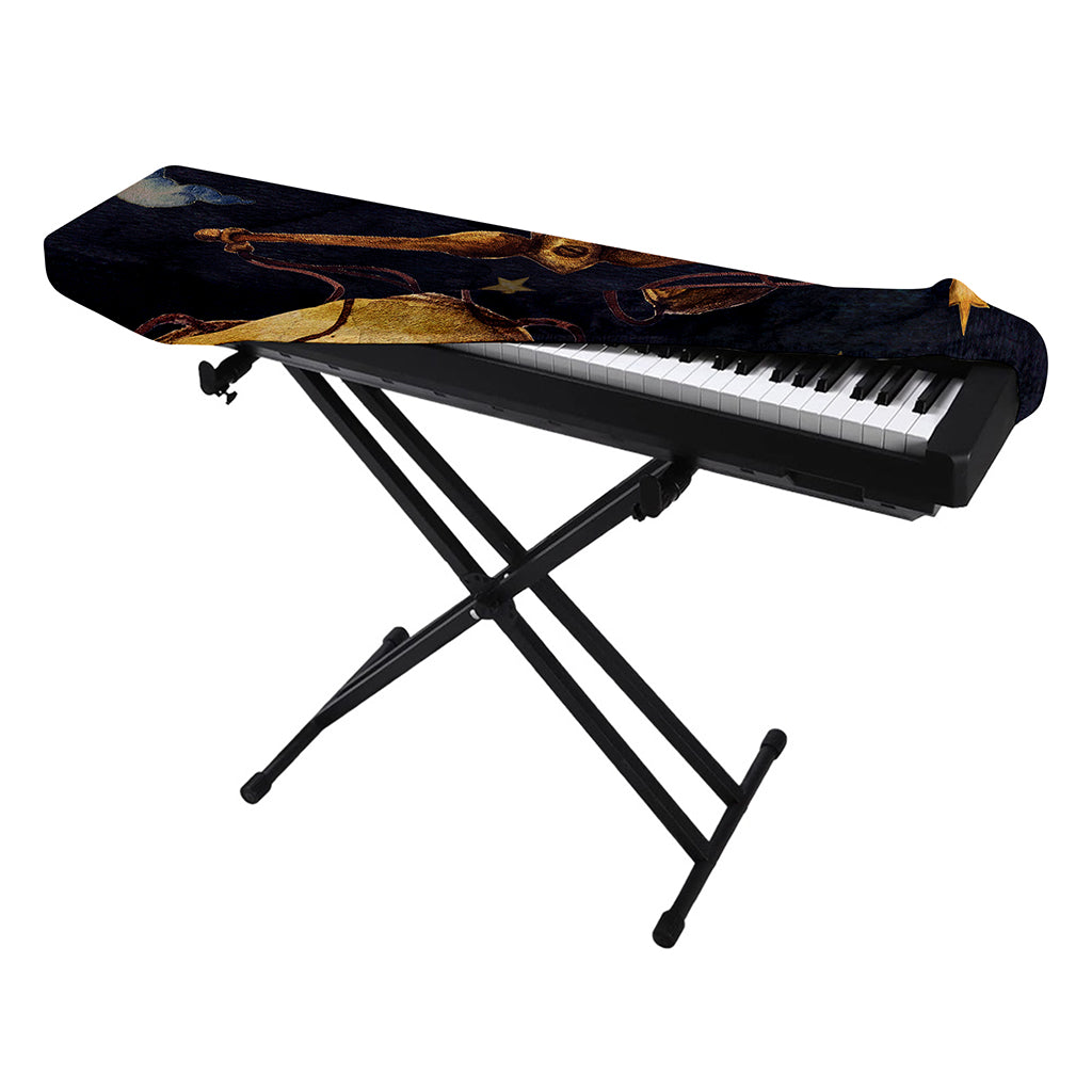 Watercolor Libra Zodiac Sign Print Piano Keyboard Cover