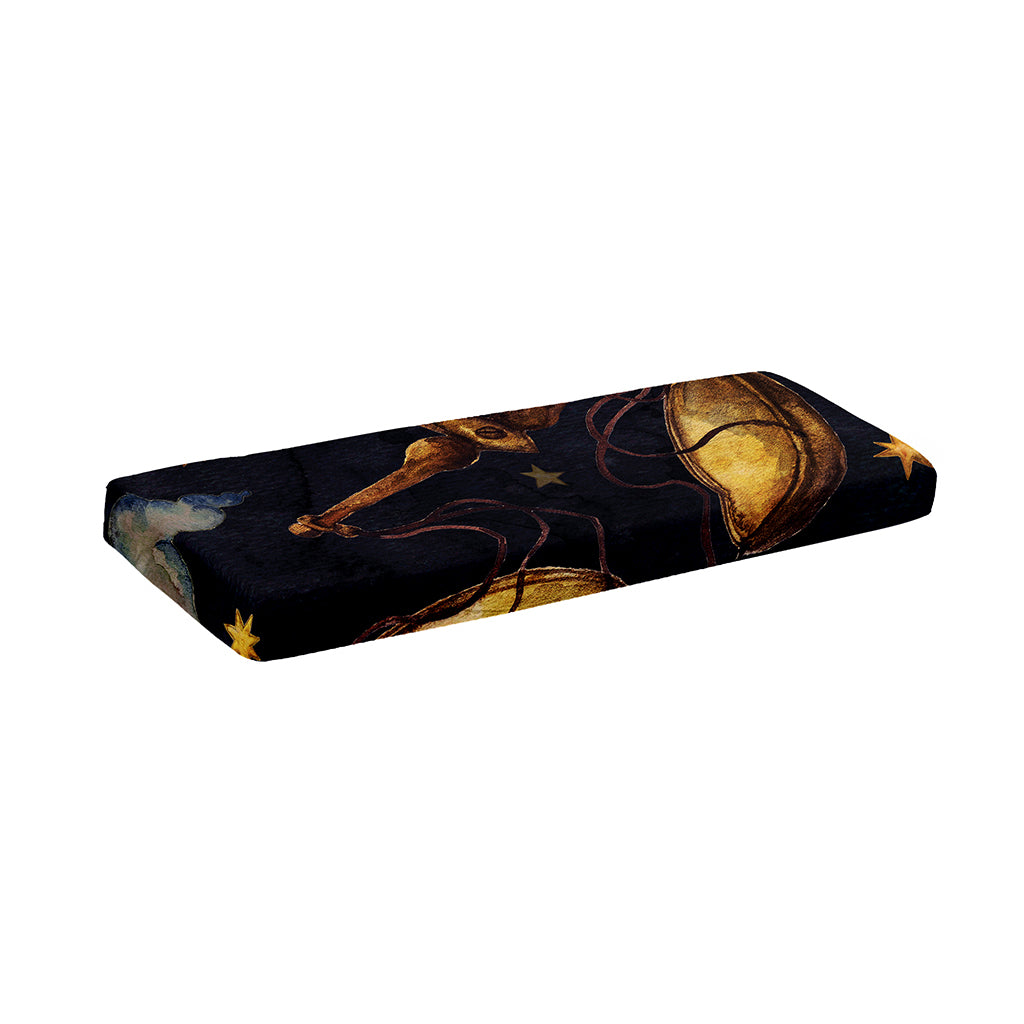 Watercolor Libra Zodiac Sign Print Piano Keyboard Cover