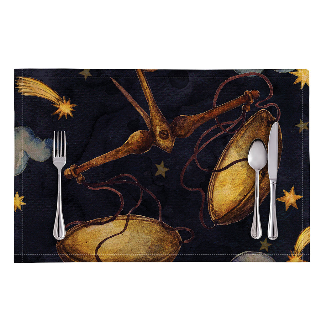 Watercolor Libra Zodiac Sign Print Placemat