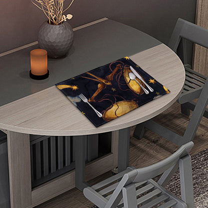 Watercolor Libra Zodiac Sign Print Placemat